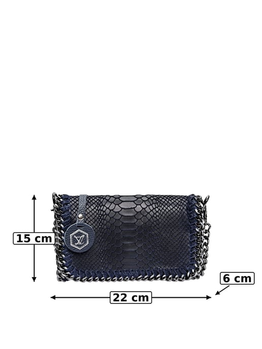 Luisa Vannini Bicolor Bolso de cuero - Image 6