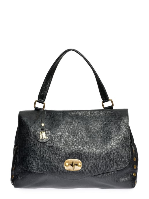 Anna Luchini Negro Bolso de cuero - Image 1