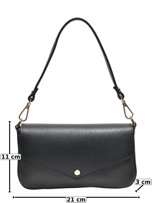 Roberta M Negro Bolso de cuero - Image 5