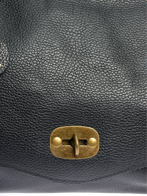 Anna Luchini Negro Bolso de cuero - Image 3