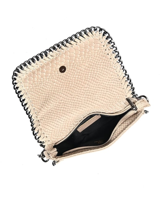 Luisa Vannini Beige Bolso de cuero - Image 4