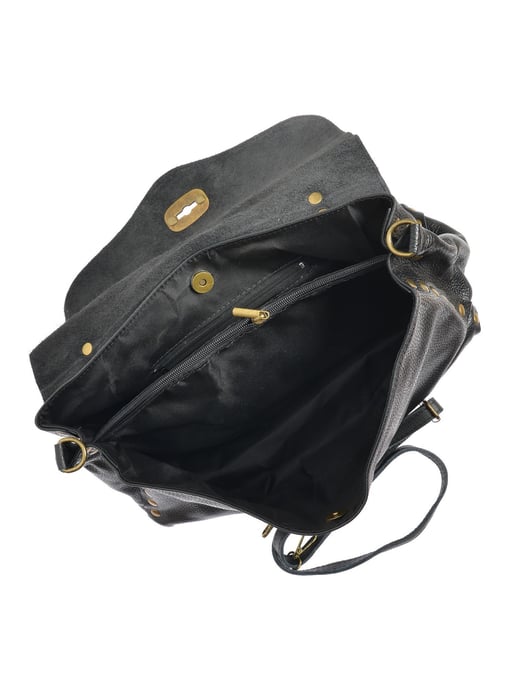 Anna Luchini Negro Bolso de cuero - Image 4