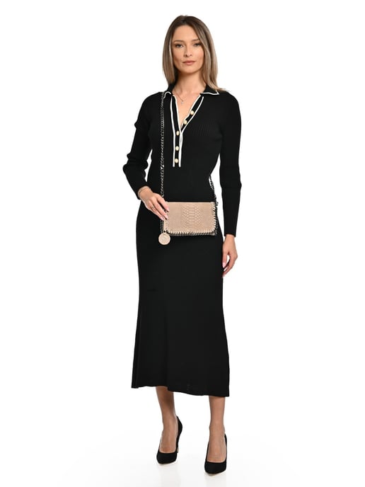 Luisa Vannini Beige Bolso de cuero - Image 5