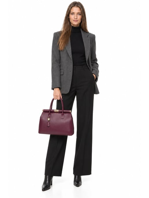 Anna Luchini Vino Bolso de cuero - Image 6
