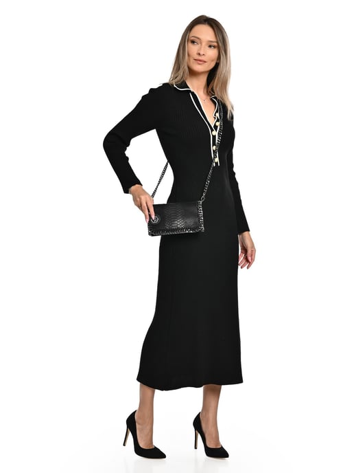 Luisa Vannini NEGRO Bolso de cuero - Image 5