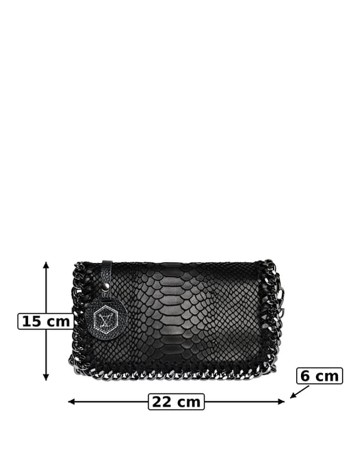 Luisa Vannini NEGRO Bolso de cuero - Image 6
