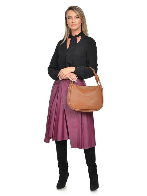 Luisa Vannini COGNAC Bolso de cuero - Image 5