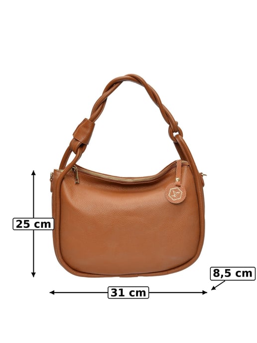 Luisa Vannini COGNAC Bolso de cuero - Image 6
