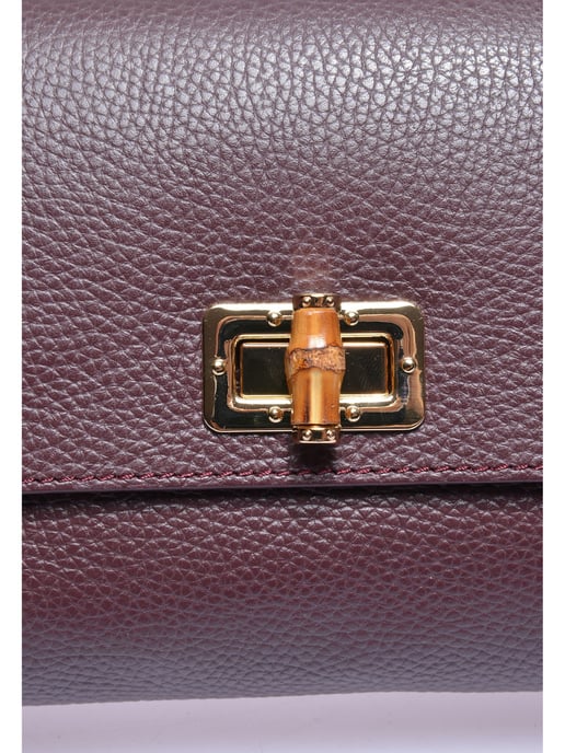 Roberta M Borgoña Bolso de cuero - Image 3