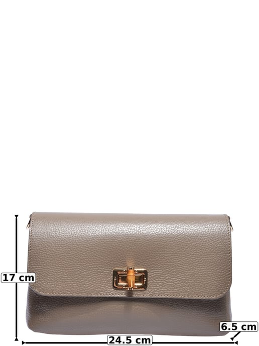 Roberta M Beige Bolso de cuero - Image 5