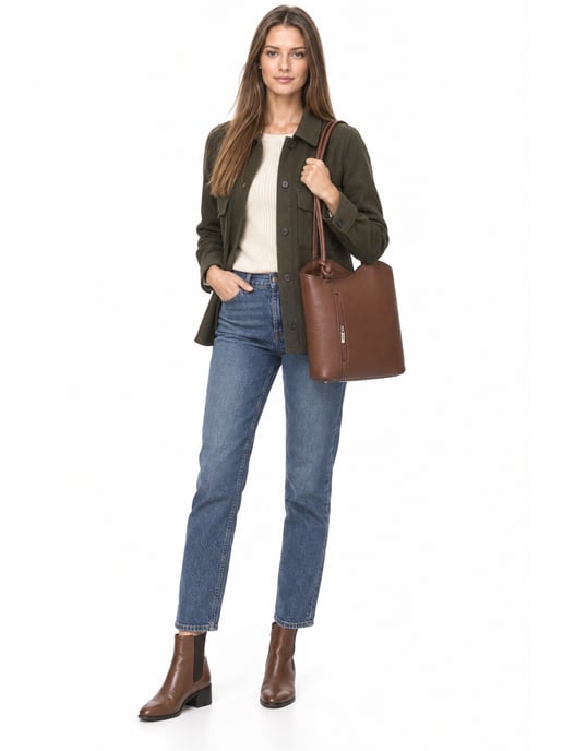 Anna Luchini Granate Bolso de cuero - Image 6