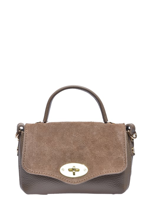 Roberta M Beige Bolso de cuero - Image 1