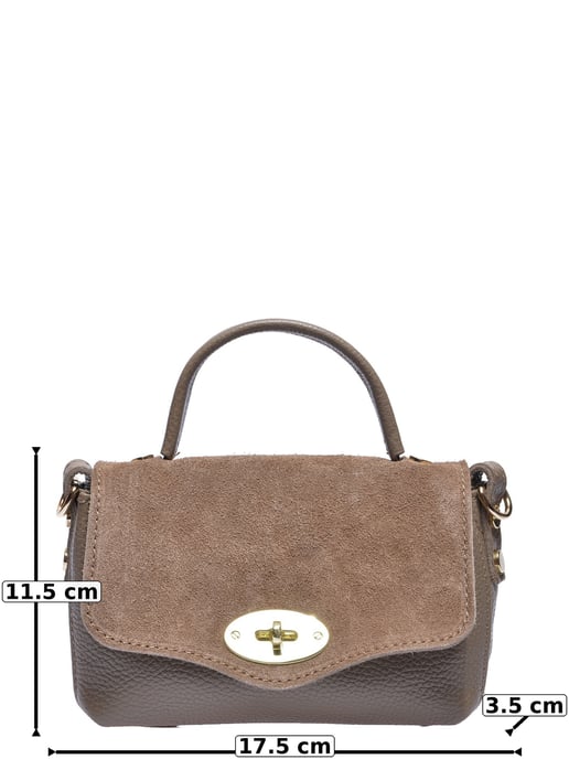 Roberta M Beige Bolso de cuero - Image 5