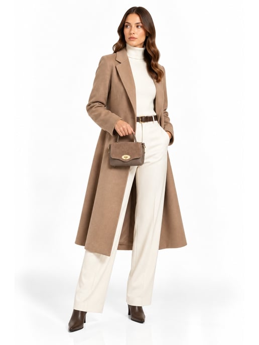Roberta M Beige Bolso de cuero - Image 6