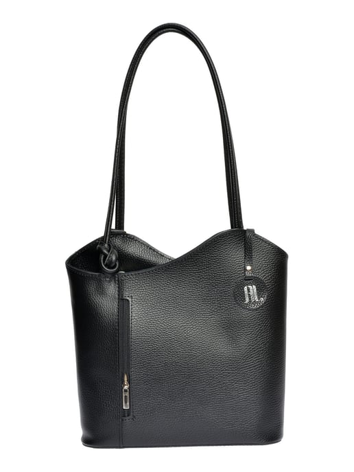 Anna Luchini Negro Bolso de cuero - Image 1