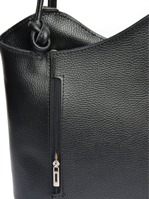 Anna Luchini Negro Bolso de cuero - Image 3