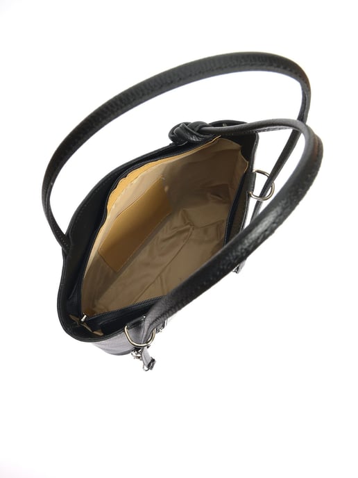 Anna Luchini Negro Bolso de cuero - Image 4