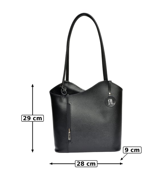 Anna Luchini Negro Bolso de cuero - Image 6