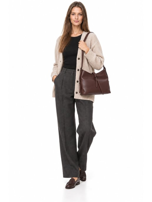 Anna Luchini Granate Bolso de cuero - Image 6