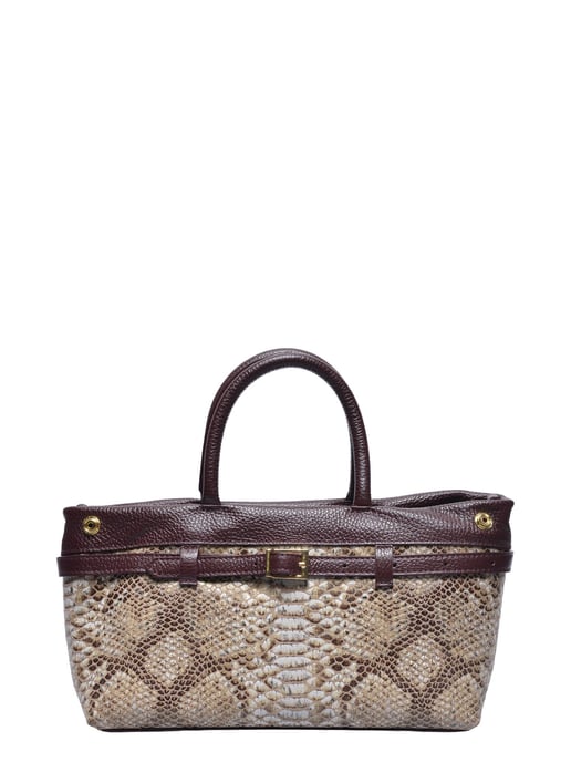 Isabella Rhea Borgoña Bolso de cuero - Image 1