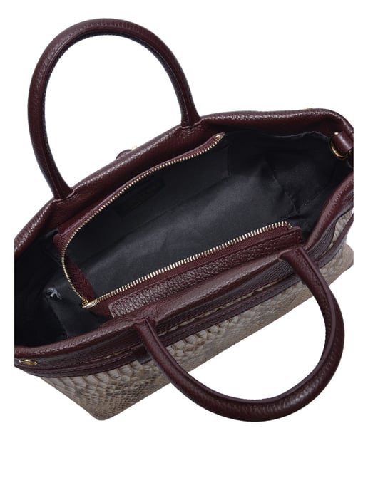 Isabella Rhea Borgoña Bolso de cuero - Image 4