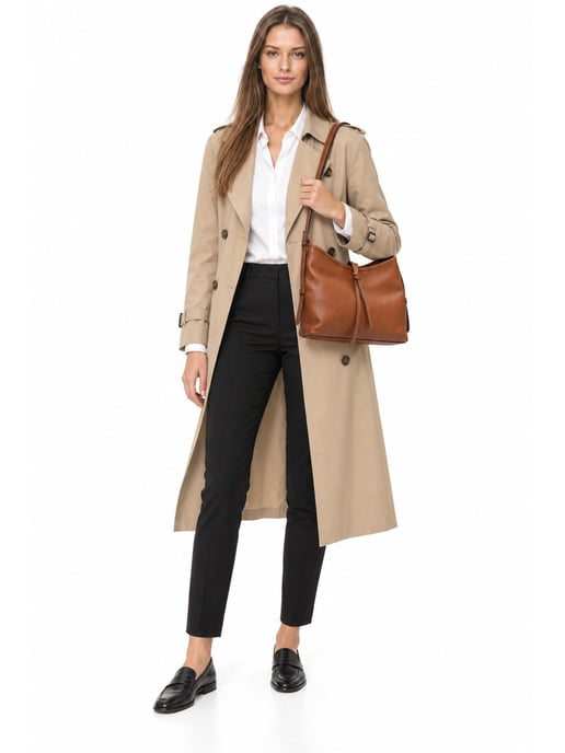 Anna Luchini Brown Bolso de cuero - Image 6