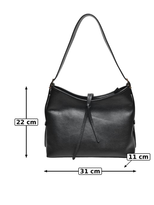 Anna Luchini Negro Bolso de cuero - Image 5