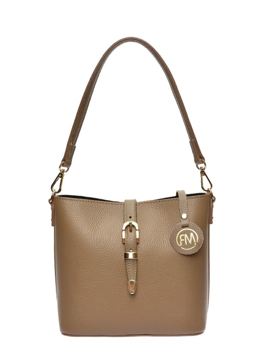 Roberta M Beige Bolso de cuero - Image 1