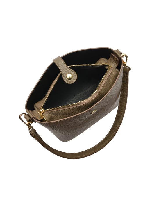 Roberta M Beige Bolso de cuero - Image 4