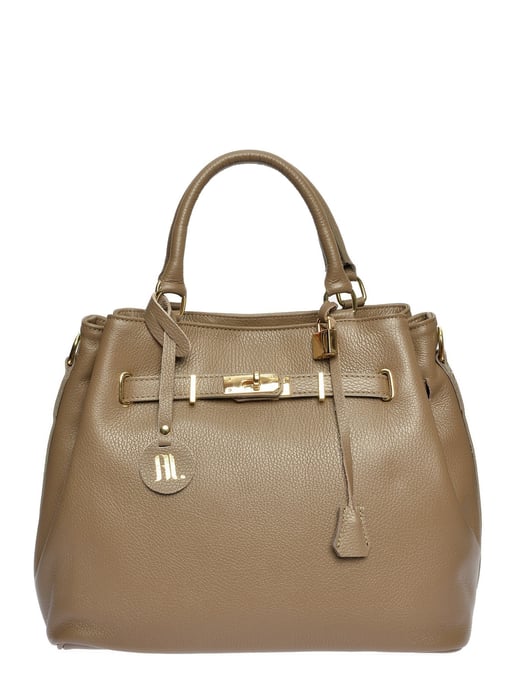 Anna Luchini Beige Bolso de cuero - Image 1