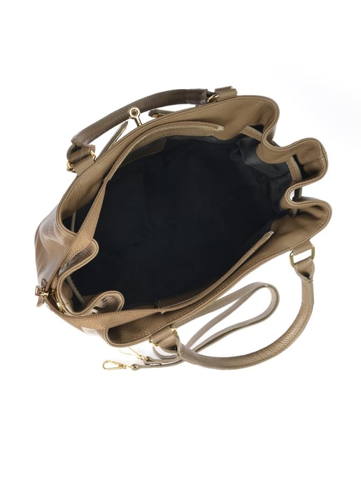 Anna Luchini Beige Bolso de cuero - Image 4