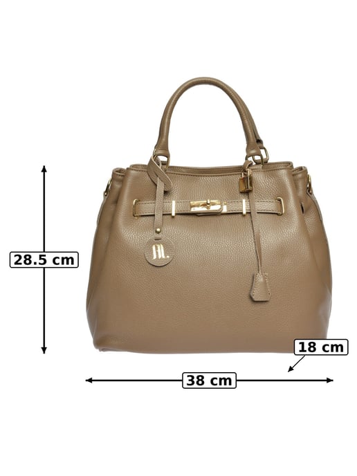 Anna Luchini Beige Bolso de cuero - Image 6