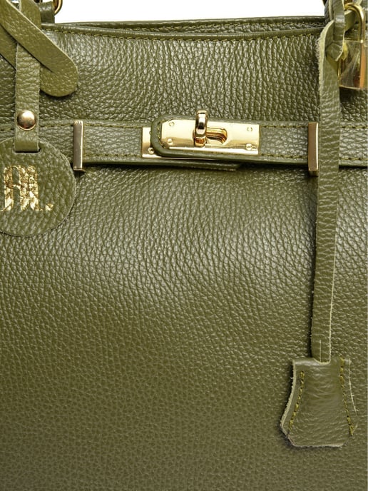 Anna Luchini Verde Bolso de cuero - Image 3