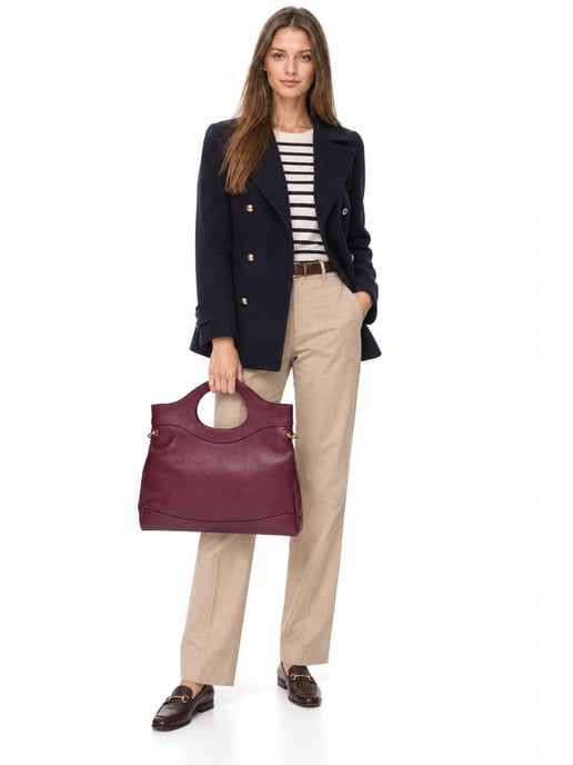 Anna Luchini Vino Bolso de cuero - Image 6
