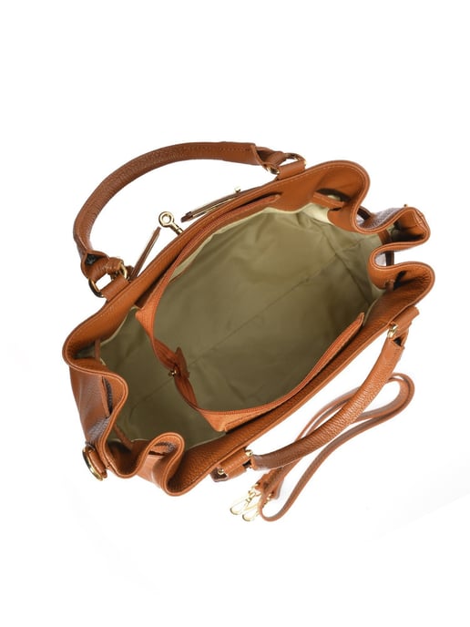 Anna Luchini Brown Bolso de cuero - Image 3