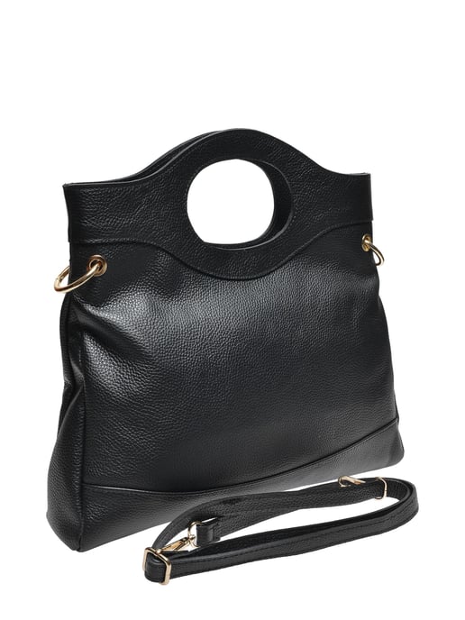 Anna Luchini Negro Bolso de cuero - Image 2
