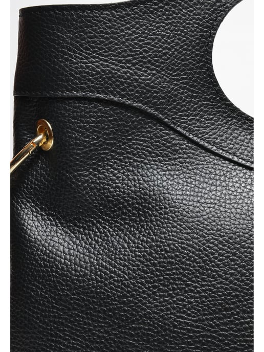 Anna Luchini Negro Bolso de cuero - Image 3