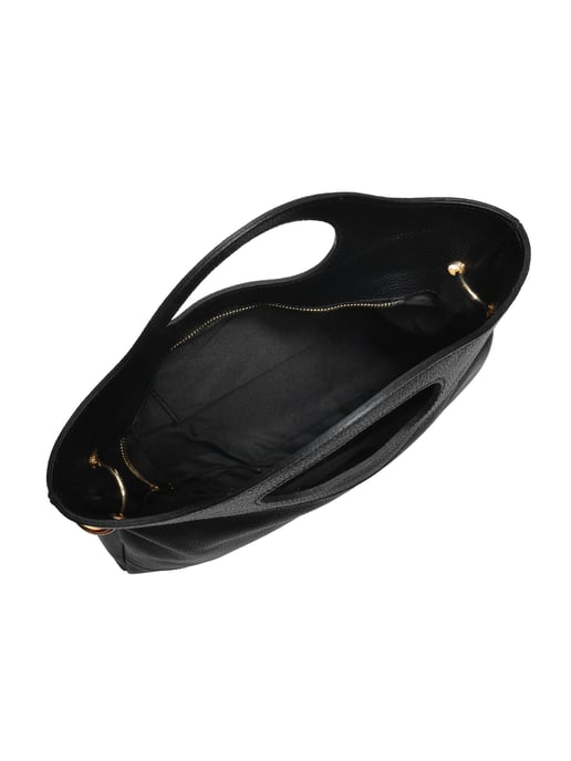 Anna Luchini Negro Bolso de cuero - Image 4
