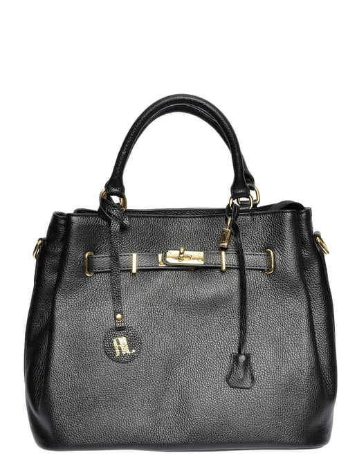 Anna Luchini Negro Bolso de cuero - Image 1