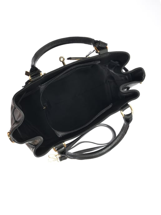 Anna Luchini Negro Bolso de cuero - Image 4