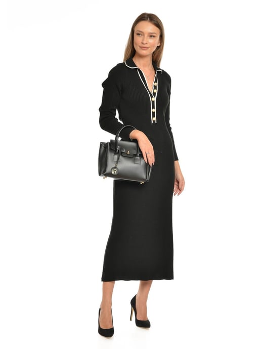 Isabella Rhea Negro Bolso de cuero - Image 5