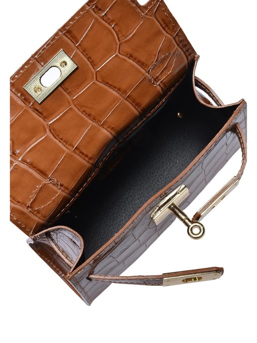 Roberta M COGNAC Bolso de cuero - Image 4