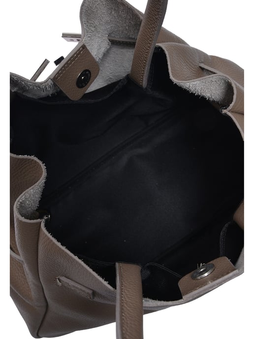 Anna Luchini Beige Bolso de cuero - Image 4