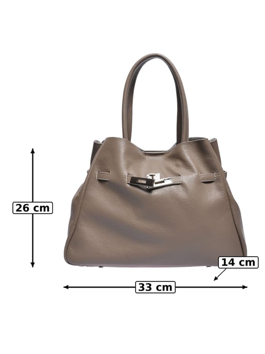 Anna Luchini Beige Bolso de cuero - Image 5