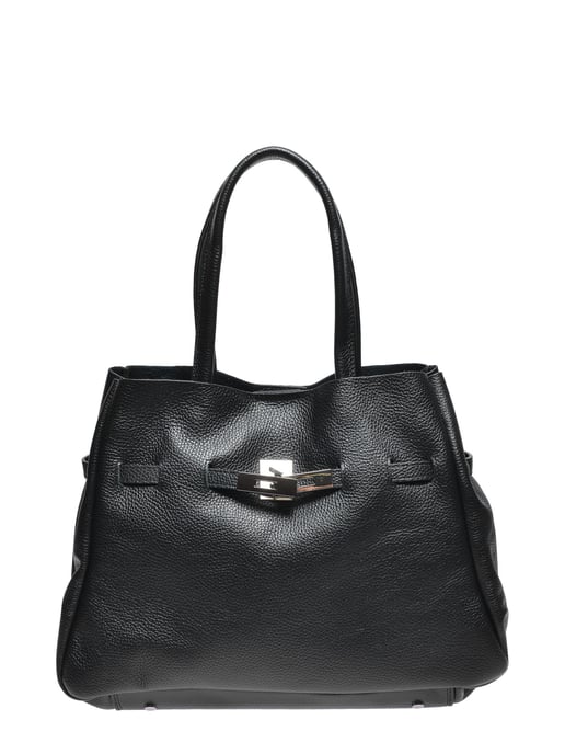 Anna Luchini Negro Bolso de cuero - Image 1