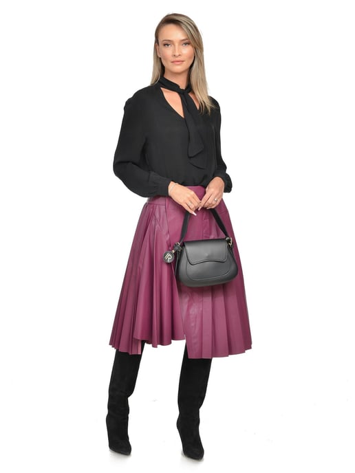 Isabella Rhea Negro Bolso de cuero - Image 5