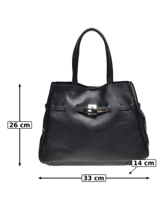 Anna Luchini Negro Bolso de cuero - Image 5