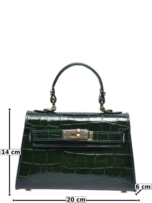 Roberta M VERDE Bolso de cuero - Image 5