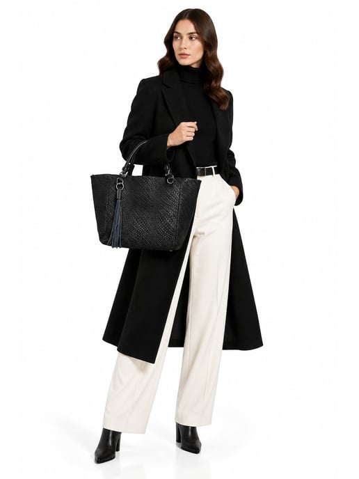 Roberta M NEGRO Bolso de cuero - Image 6