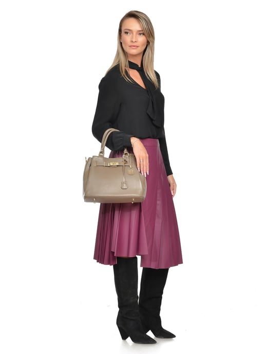 Isabella Rhea Beige Bolso de cuero - Image 5